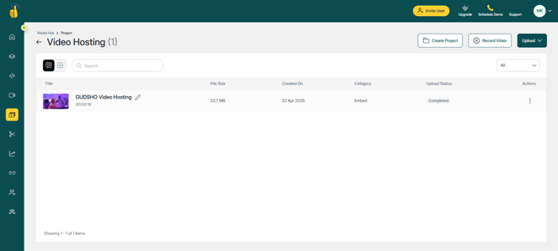 hosting video streaming