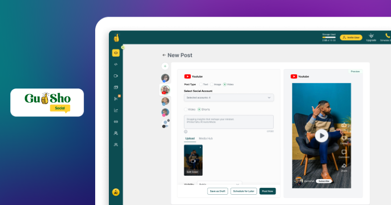 social media management platform GudSho Social