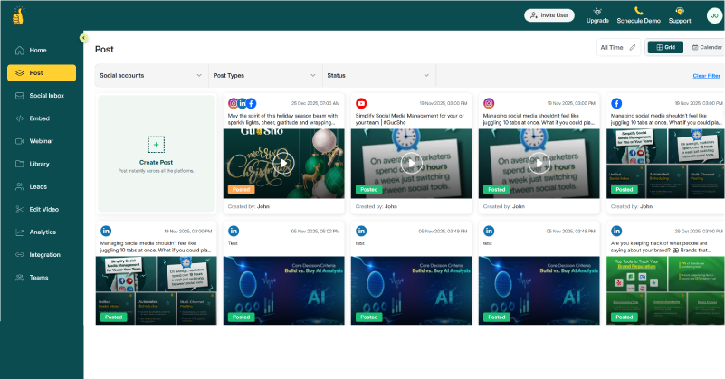 Instagram post planner