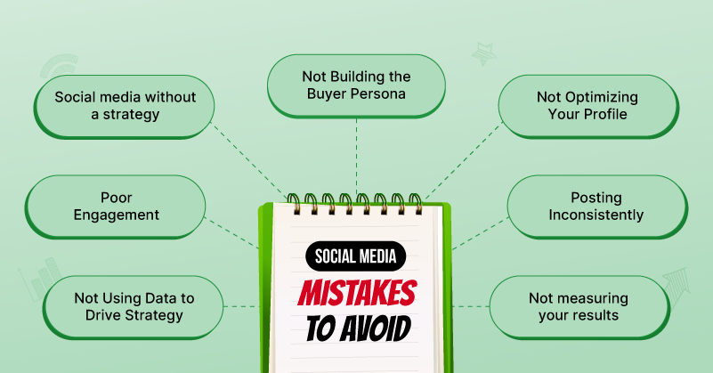 What are common social media mistakes that you can avoid?